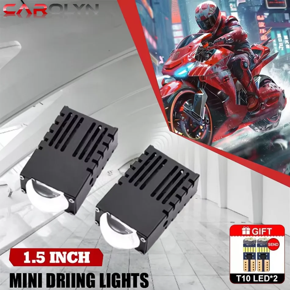 

1.5 Inch Car LED Headlight Matrix Motorcycle Light Mini Projector Lens Auto Bumper Penetration Fog Headlamp for bmw golf toyota