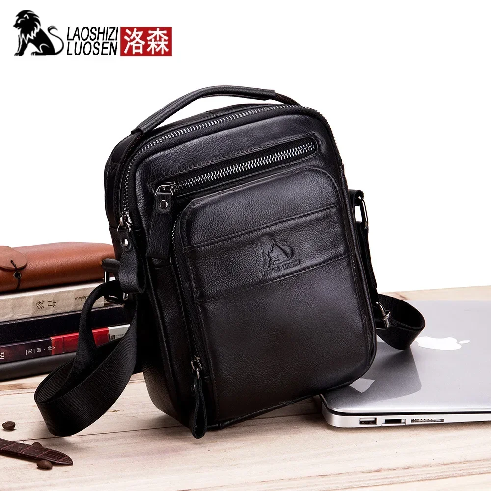 Genuine Leather Men Messenger Bag Hot Sale Male Small Man Fashion Crossbody Shoulder Bags Men\'s Travel New Handbags