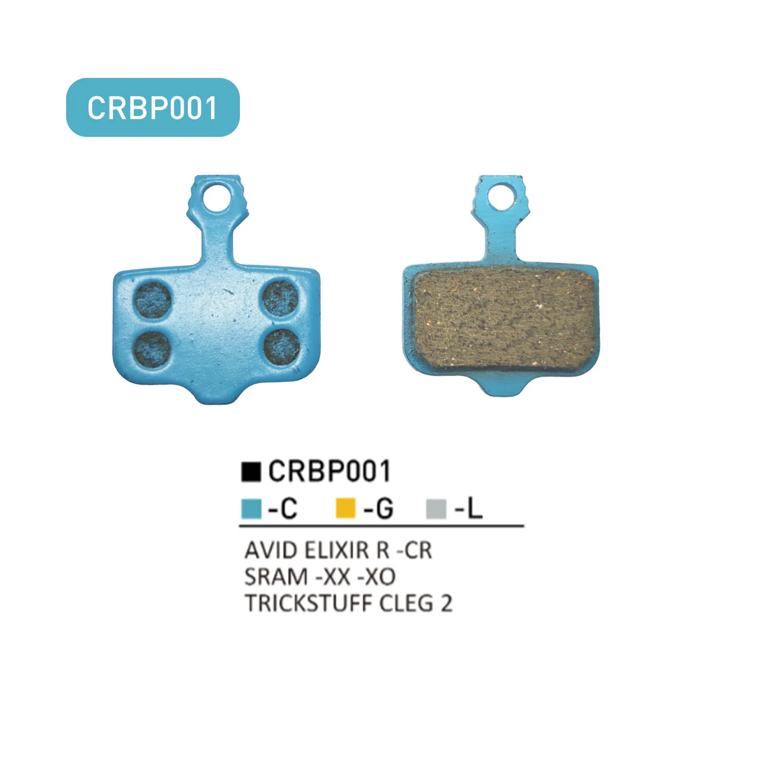 4 Pairs Ceramic Brake Pads for AVID ELIXIR R-CR SRAM-XX-XO TRICKSTUFF CLEG 2 Bicycle Brake Accessories