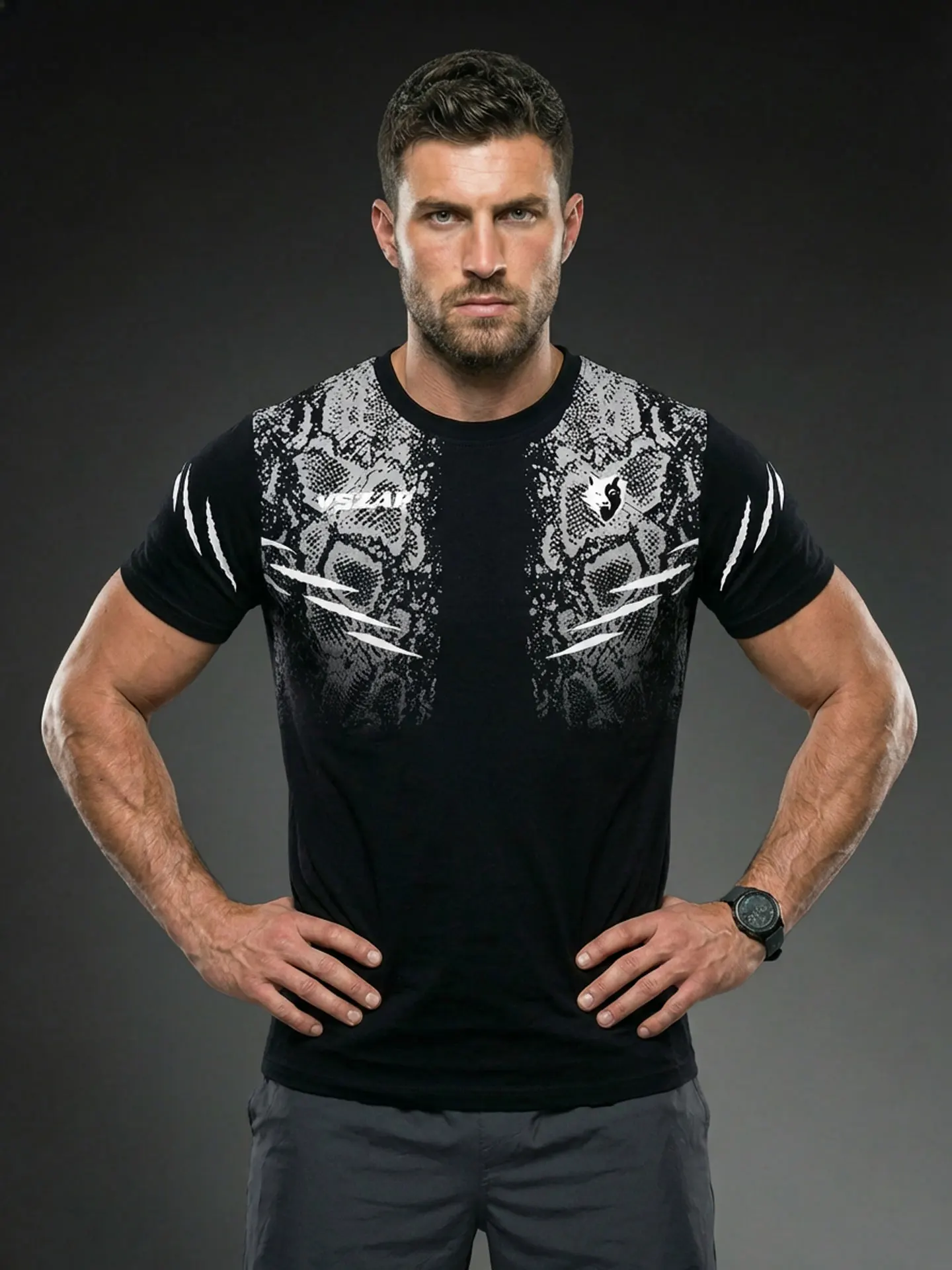 VSZAP MMA BJJ Boxing Fighter Training T-Shirt Cotton Short Sleeve for Mixed Martial Arts Gym Workout Clothing — купить у AliExpress WW