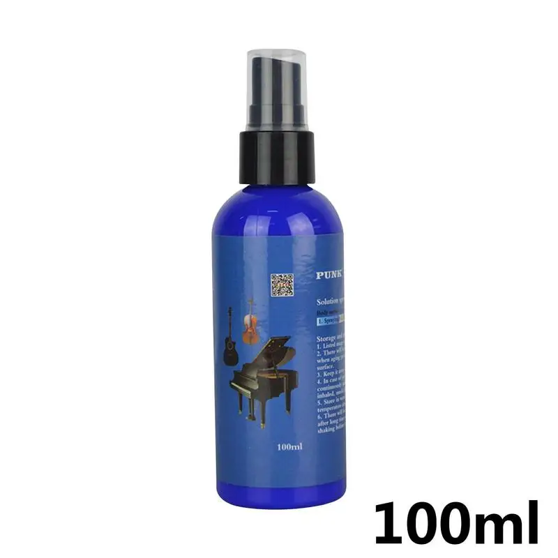 Piano Wax Cleaner Care Musical Instrument Maintenance Lotion 100ML Musical Instrument Cleaning Spray For Guitar Ukulele Bass