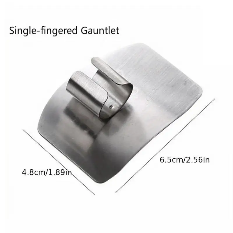 Stainless Finger Protector Hand Protector Cutting Vegetables Finger Guard Household Finger Protector Cutting Vegetables