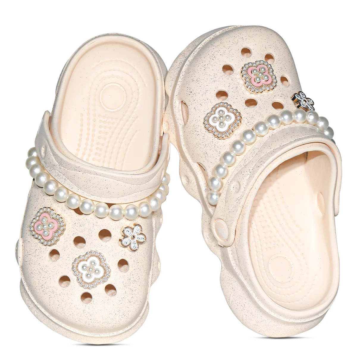 

Kids Slip-On Clogs and Mules, Breathable, Waterproof, lightweight girls' EVA Garden Shoes, Summer beach non-slip slippers 1214
