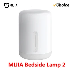 NEW MIJIA Bedside Lamp 2 Smart Table LED Night Light Colorful 400 Lumens Bluetooth WiFi Touch Control for Apple HomeKit Siri