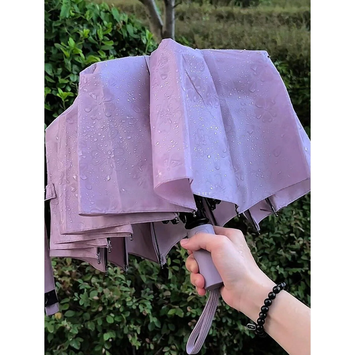 

Water Bloom Umbrella Thickened Portable Automatic Umbrella for Women High Aesthetic Value Windproof Sunshade Compact Rain And...