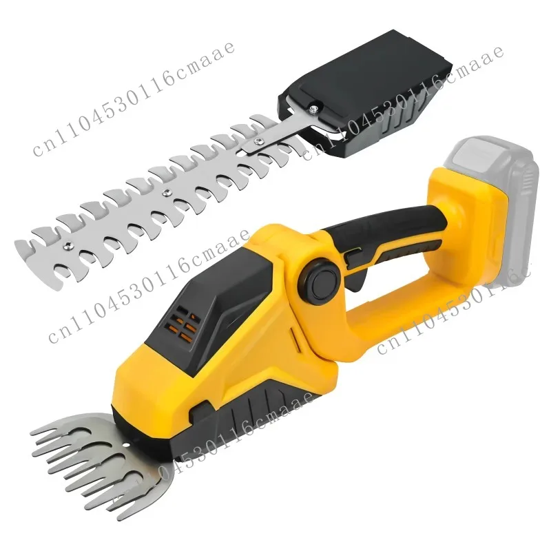 Cordless Hedge Trimmer 2-in-1 Grass Shears Handheld Electric Shrub Trimmer Kit Garden Tool for 20V Battery (No Battery)