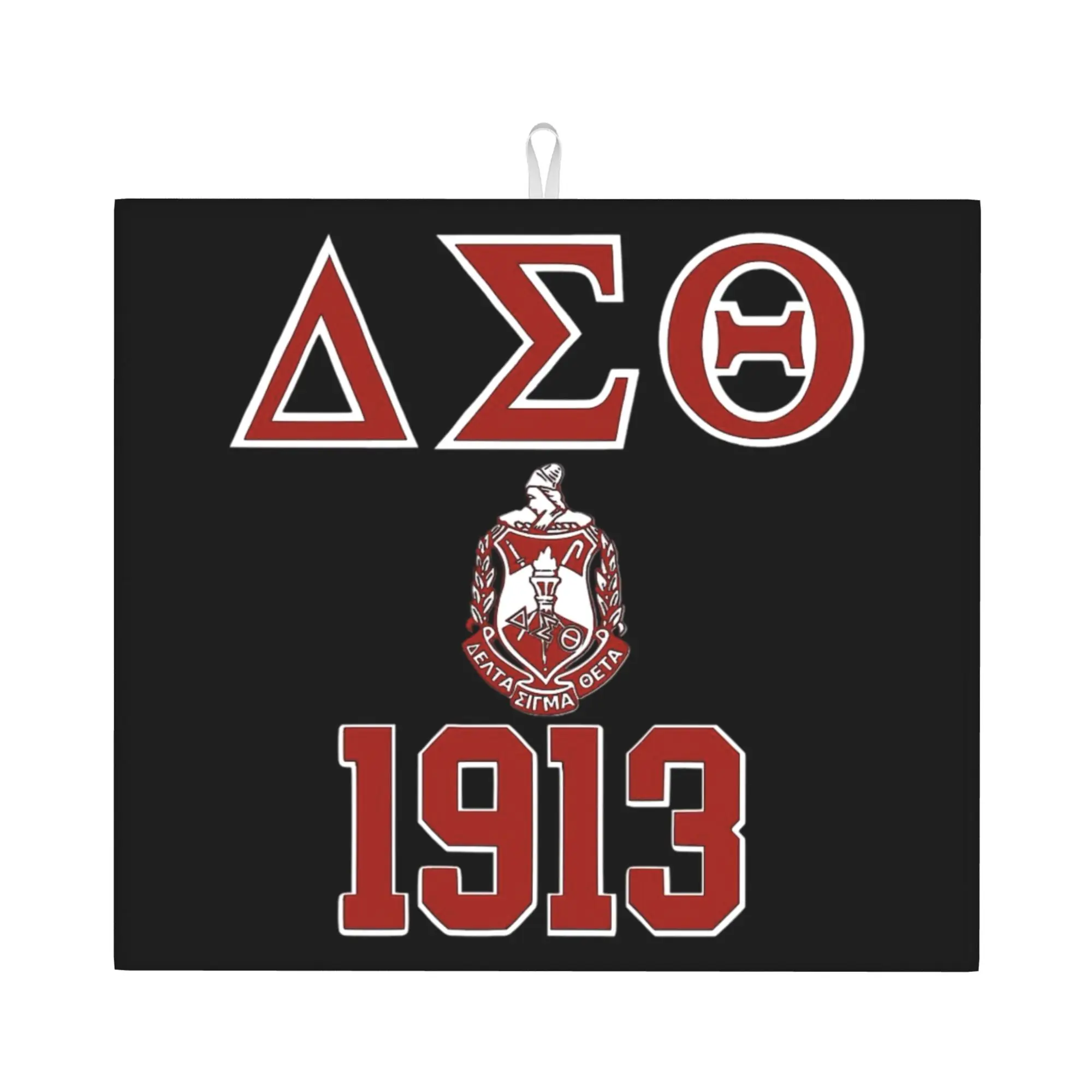 Drying Mat For Kitchen Delta Sigma Theta Sorority 1913 Barware Tableware Oil Proof Reusable  Washable Kitchen Sink Drying Pad