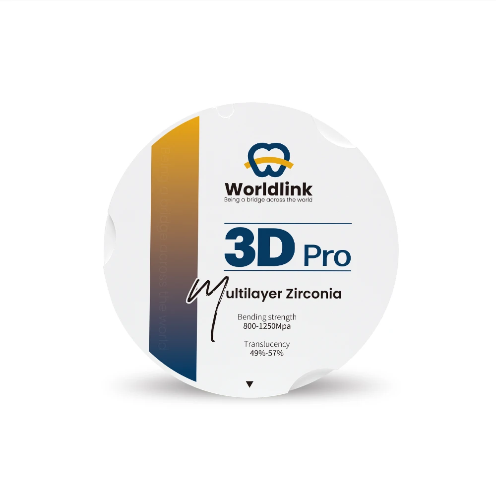 

WorldLink 95MM 3D Pro Multilayer Dental Disc for Zirkonzahn System - Temporary Crown And Bridges CAD/CAM Lab Material