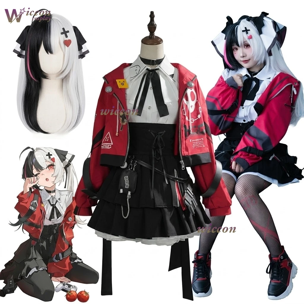 Disfraz de Cosplay Lacrimosa Neverness to Everness, Uniforme NTE JK, Chaqueta, Falda, Camisas, Traje, Halloween, Carnaval, Diseño Original