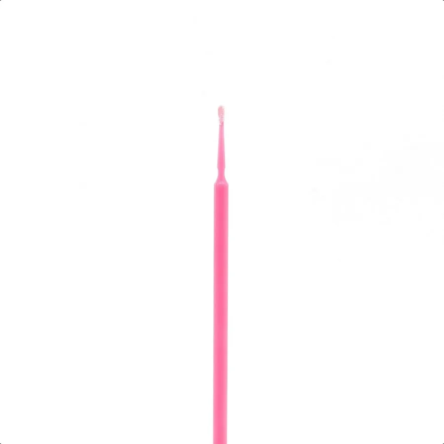 200 Stück Mikrobürsten mit mittlerer Spitze, Mikroswaben für Wimpernverlängerungen, Mikrobürsten-Applikatoren, Bürste, Wattestäbchen, Qtips für Augen, Denta