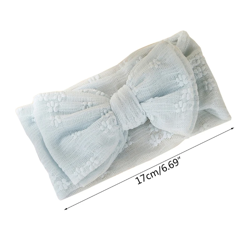 F62D Baby Girls Headband Newborn Hair Bands Bow Hair Ribbon Fashion Headdress Toddlers Photography Props Hair Accessories