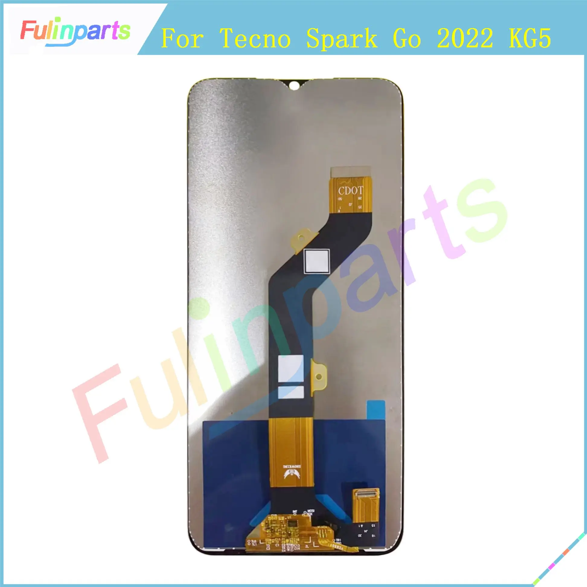 K5金 5金 210 刻印 市松模様 チェック 柄 K5PG #10.5 号 6.52'' For Tecno Spark Go 2022 KG5 KG5h LCD Display Touch Screen