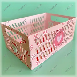 KSCRAFT 3D Crate Box Cutting Dies Stencils for DIY Scrapbooking Decorative Embossing DIY Paper Cards