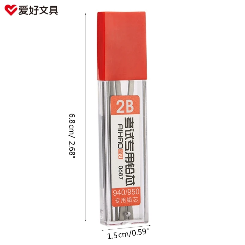 Chì Đổ Lại Cho Cơ Bút Chì Mịn Chống Phá 2B Cơ Bút Chì Dẫn Đổ 5 Chiếc/Ống Với Bộ Bảo Quản Trang Sức Giọt