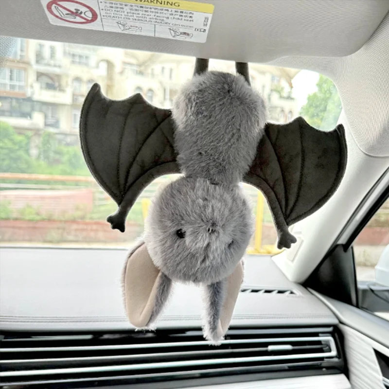 Schattig en eigenzinnig vleermuis varken pop leuk knuffel auto hangend ornament auto knuffel decoratie verzamelcadeau nu beschikbaar