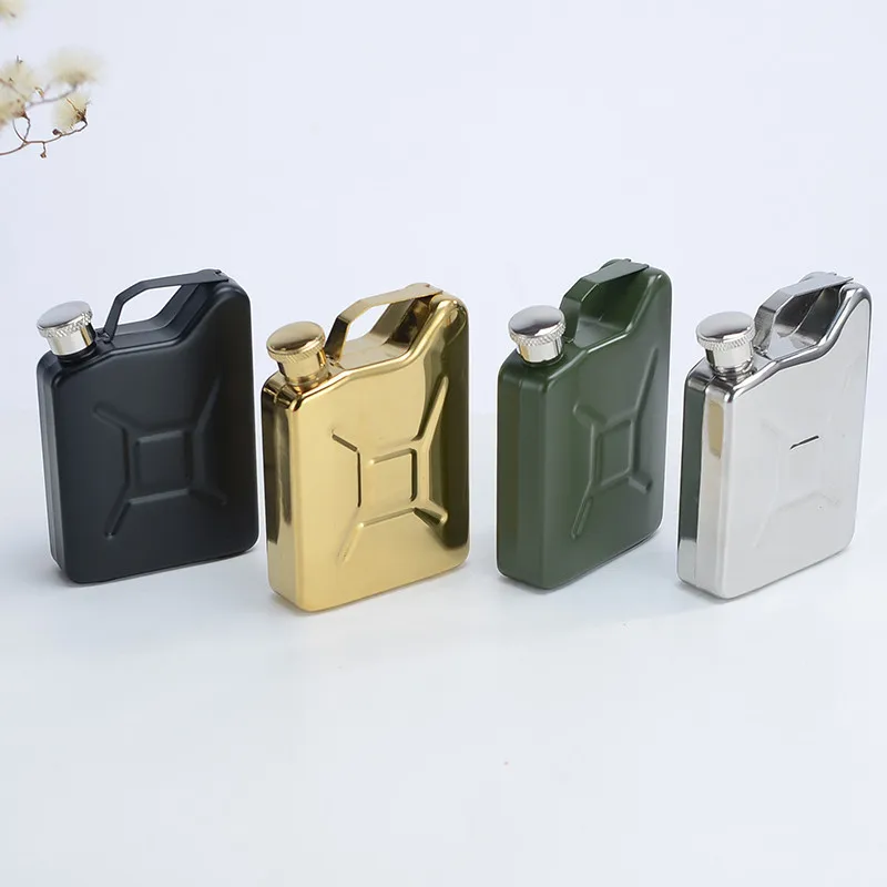 5oz Barrel Hip Flask Portable 304 Stainless Steel Hip Flask for Whiskey Alcohol Liquor Flask