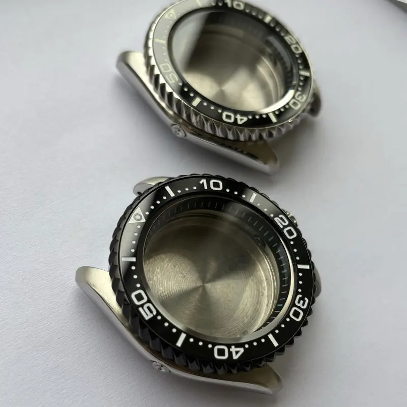 Детали для часов, твердый корпус из нержавеющей стали 41 мм SKX007 BGW-9, синий светящийся безель, сапфировое стекло, подходит для механизма NH35/36, 30 бар