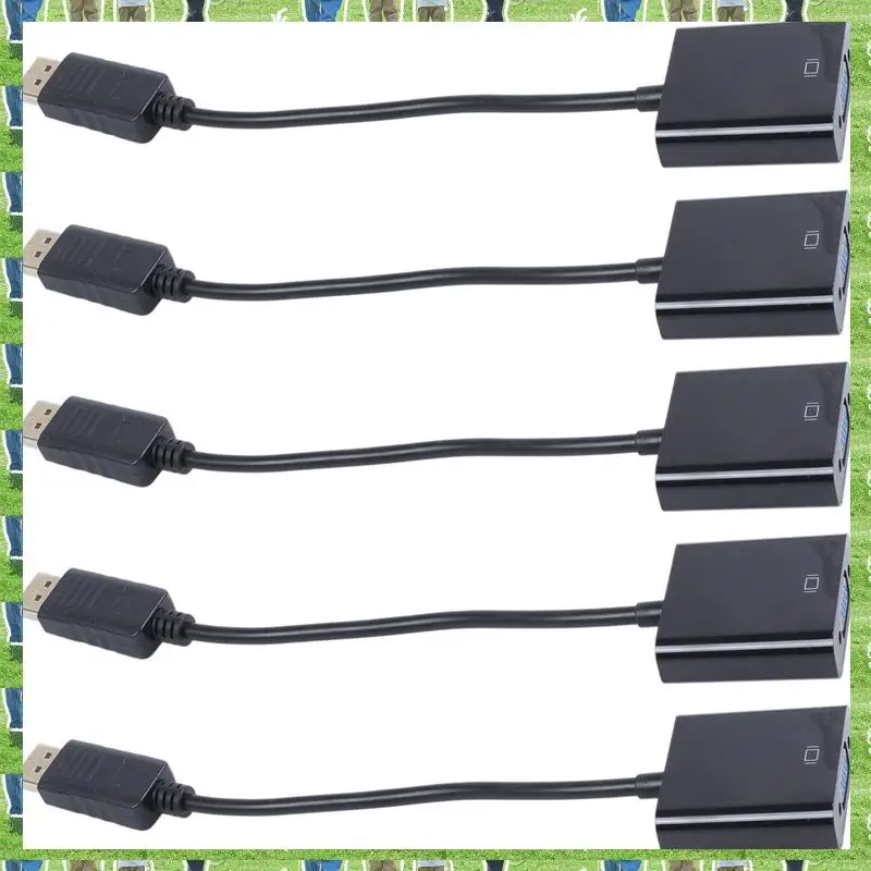 FTS 5X 1080P DP Displayport Male To VGA Female Converter Adapter Cable Stock