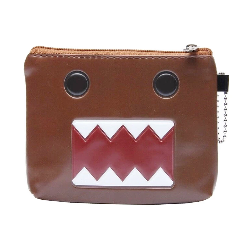 Anime Domo Kun portmonetka portfel z brelokiem śliczne cienkie etui na portmonetka małe Mini torba do przechowywania