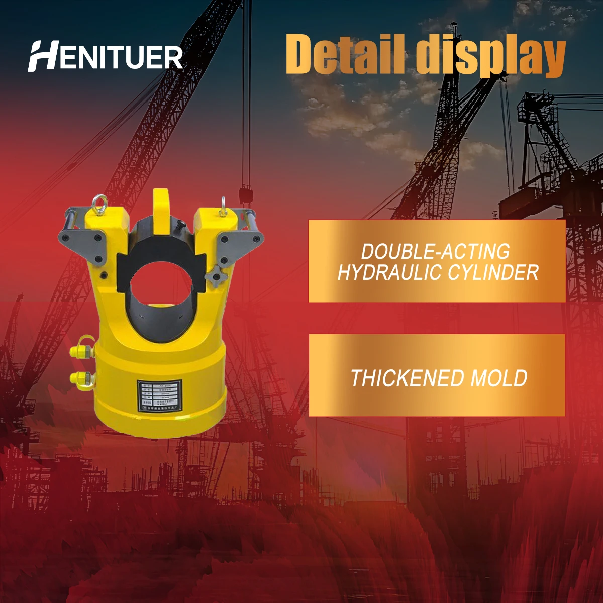 Hexagonal Portable Split Hydraulic Crimping Pliers 35mm High Quality Industrial-grade
