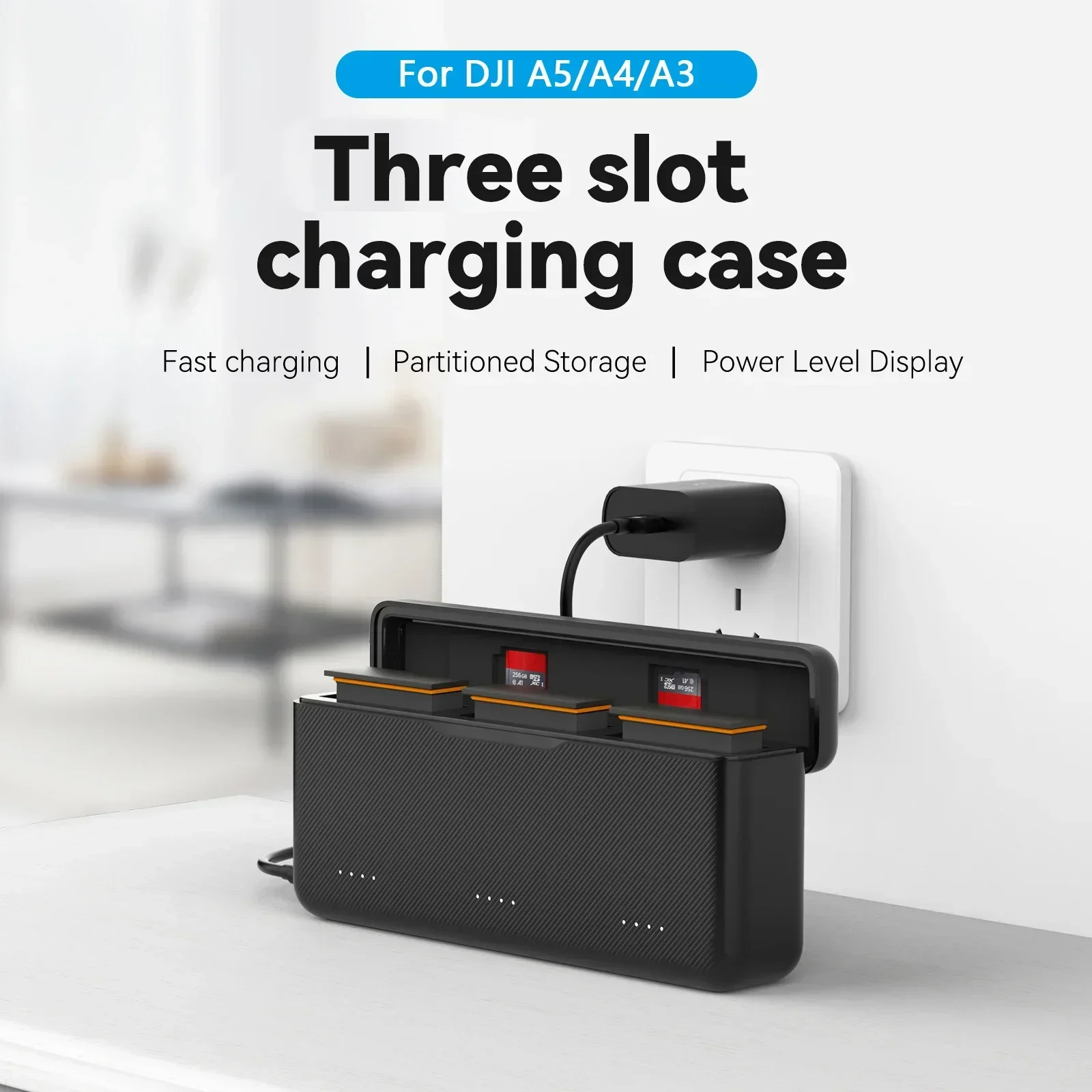 for DJI OSMO Action 5 Pro 4 3 Endurance Batteries and Battery Charger Set 2200mAh Low-Temperature Battery Quick-Charging Charger