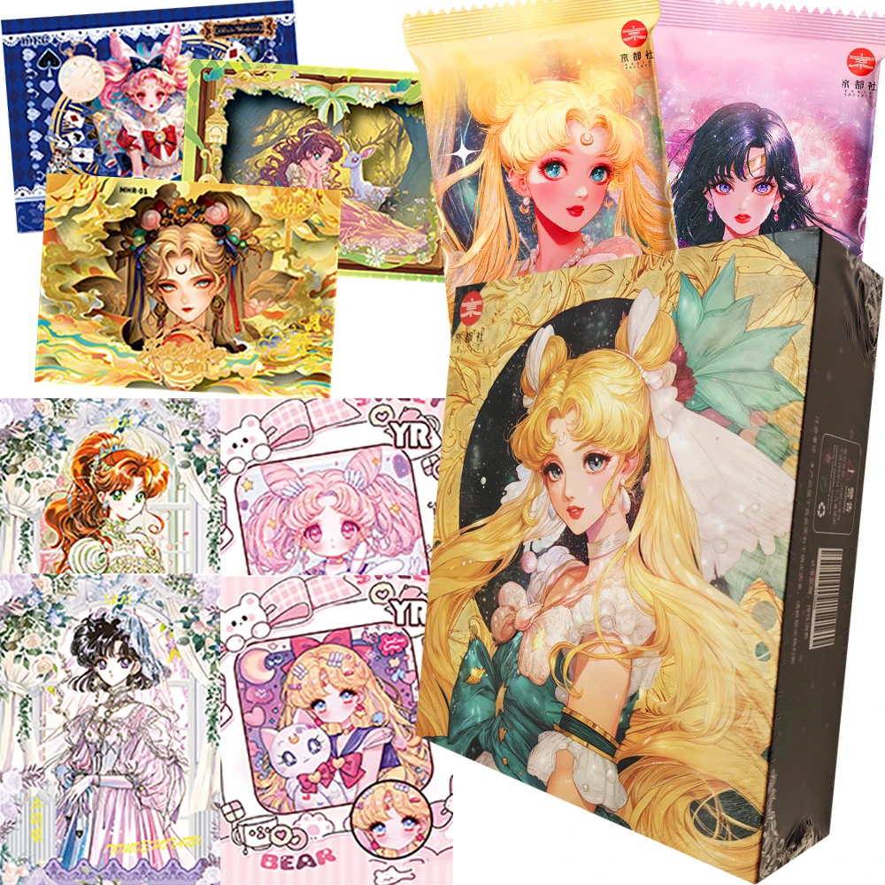 

Wholesale Sailor Moon Collection Cards Fantasy Anime Retro and Trendy Design Mizuno Ami Chibiusa Peripheral Cards Fans Toy Gifts
