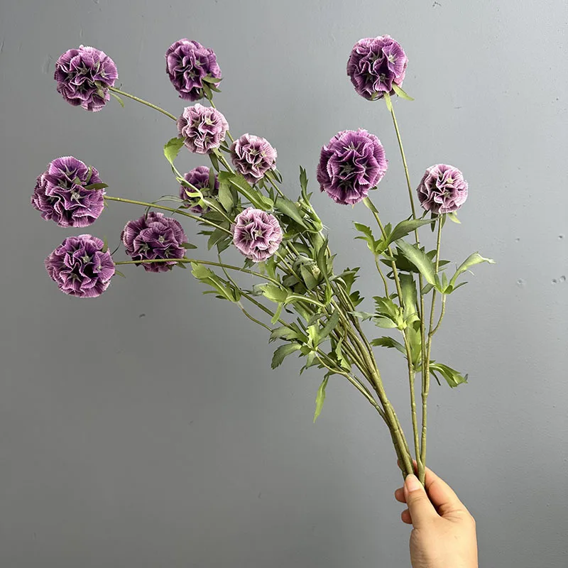 4 Stück Künstliche Windmühlen-Chrysanthemen aus Seide, Kunstblumen für DIY-Hochzeitssträuße, Saaldekoration, Grüne Windmühlen, Simulierte Früchte – Detail 2