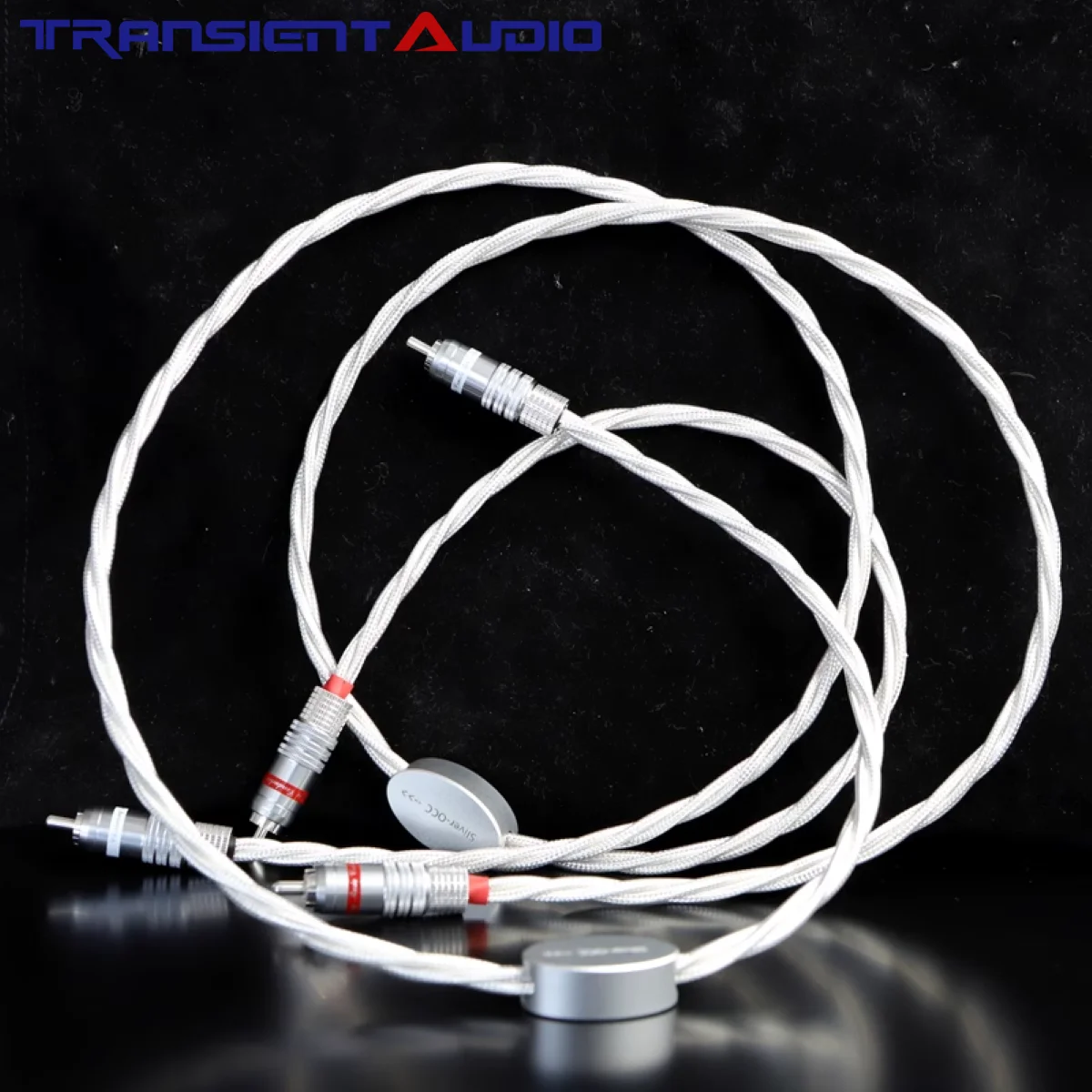 TRANSIENTHI-FIAUDIO  High-End audio cable, HIFI single crystal silver  RCA signal cable