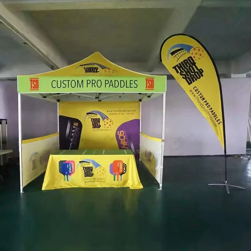 

Custom Pop Up Canopy Tent Folding Gazebo Oxford Fabric Trade Show Tent - Garden Shade Pavilion