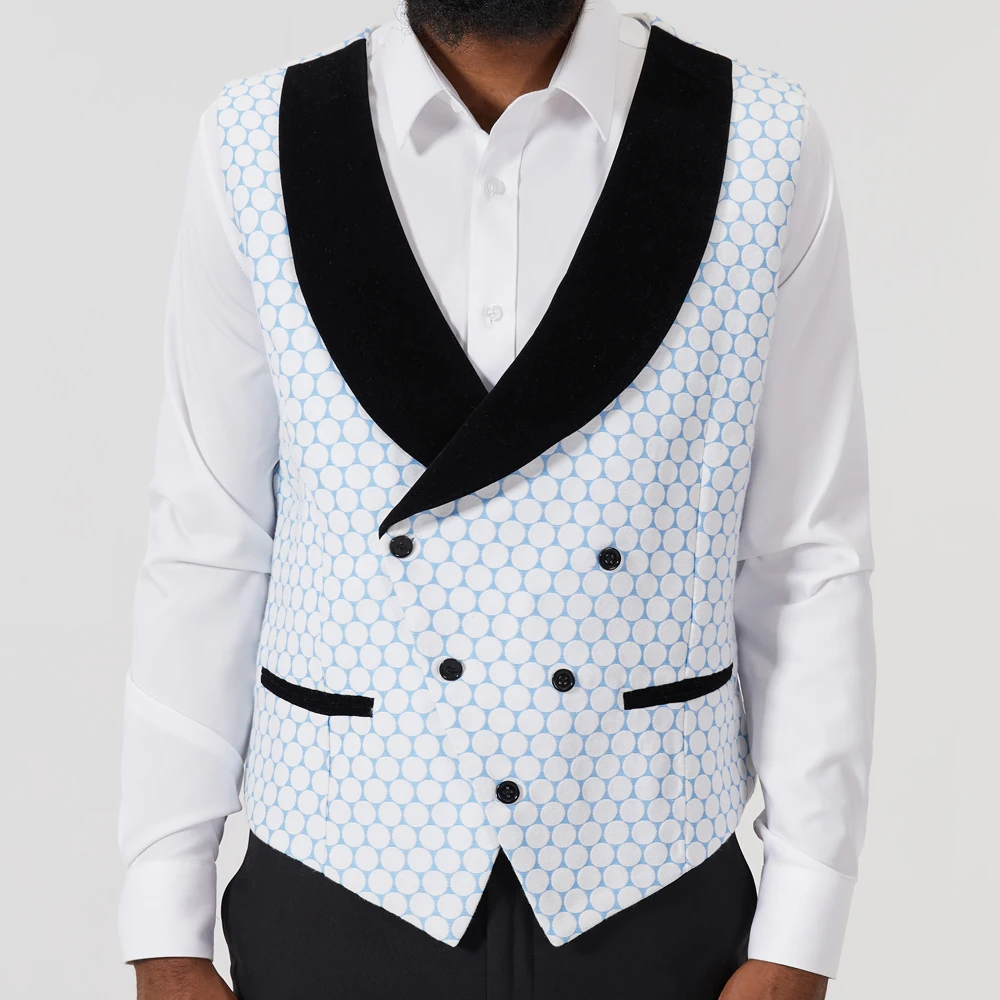 Luxury Wedding Formal Men Suits Three Piece Jacket Pants Vest Groom Tuxedo Clothes Slim Fit Blazer Set For Bridegroom Costume