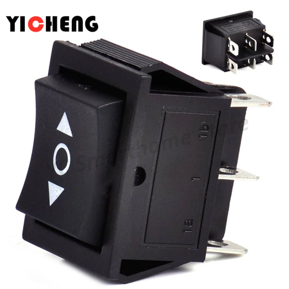 2Pcs Kcd4 Marine Switch Black Rocker Power Switch Two-way Reset Switch 16A / 250V / 20A / 125V High Current All copper feet