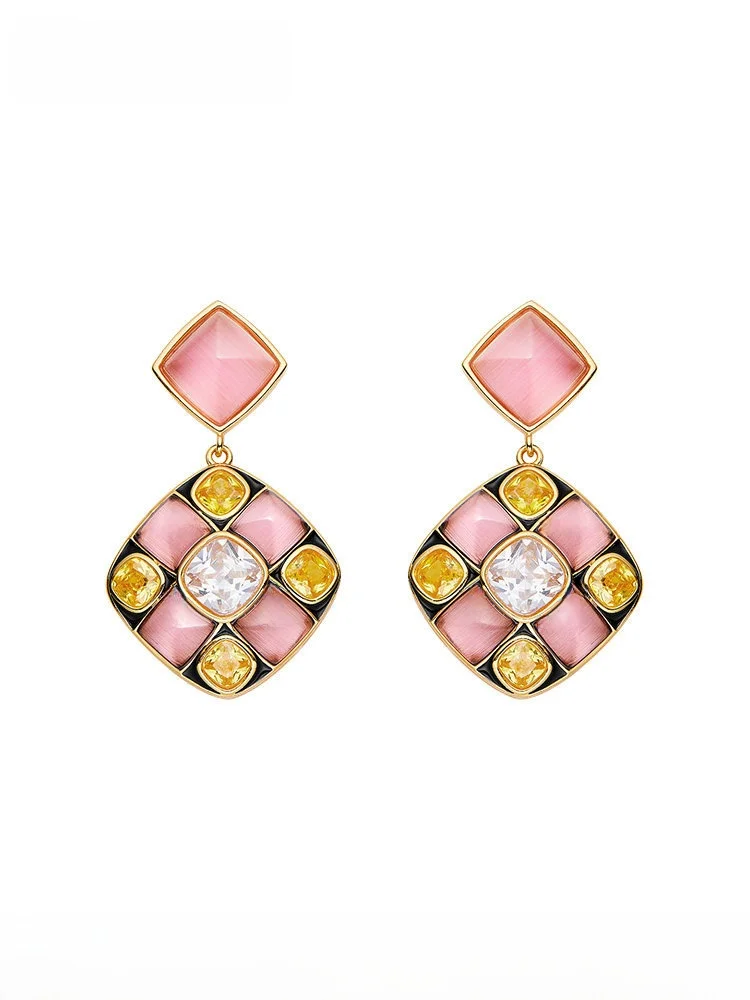 

Серьги-подвески Nana Jacqueline Original Design из серии Sweet Dessert: квадратные, в форме сахарной палочки, украшения для ушей, модные аксессуары