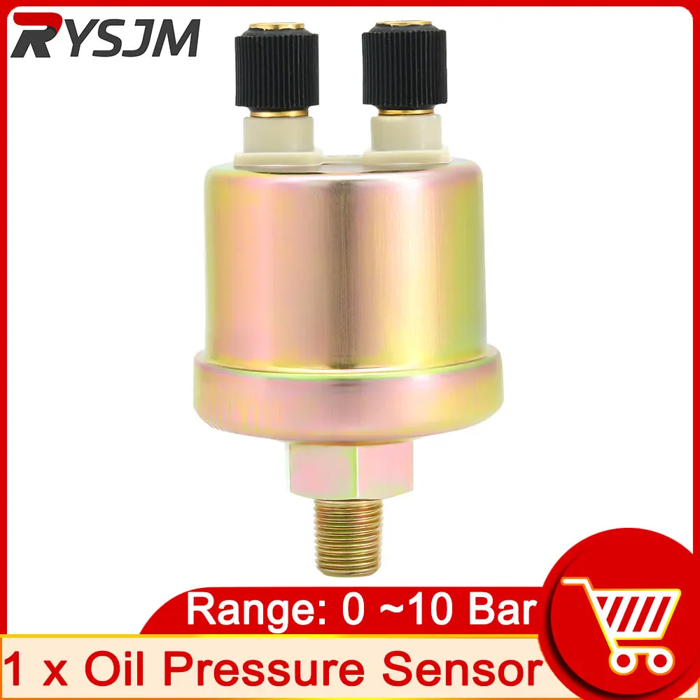 HD 1pc High Quality Engine Oil Pressure Sensor Gauge Sender Switch Sending Unit 1/8 NPT Car Press Sensors Alarm CAR ACCESSORI