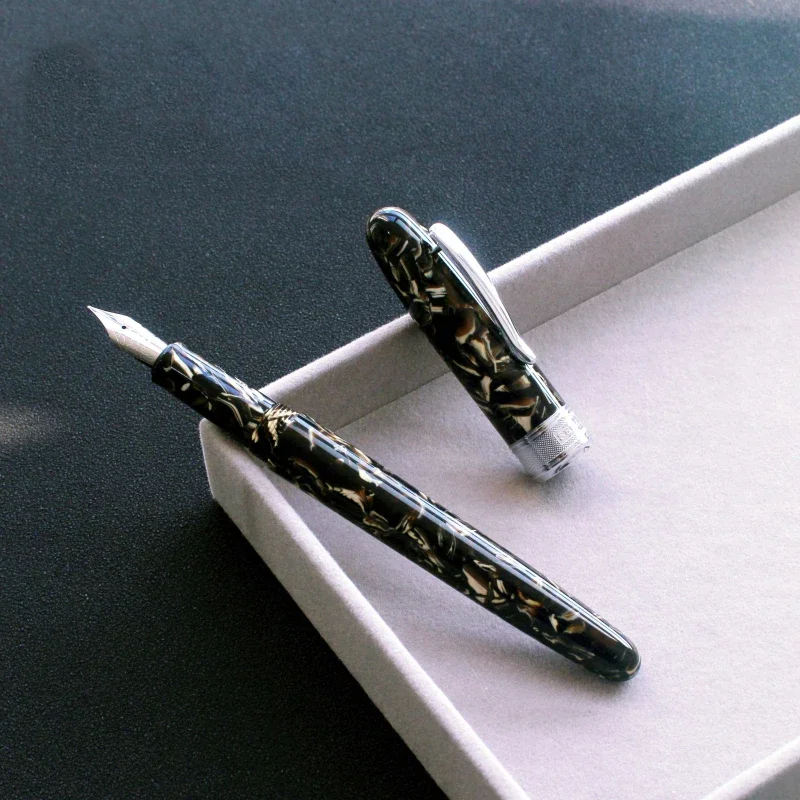 Van Gogh Starry Sky Resin Beautiful Fountain Pen Students Smooth Writing Business Gift Resin/Metal Pen Holder