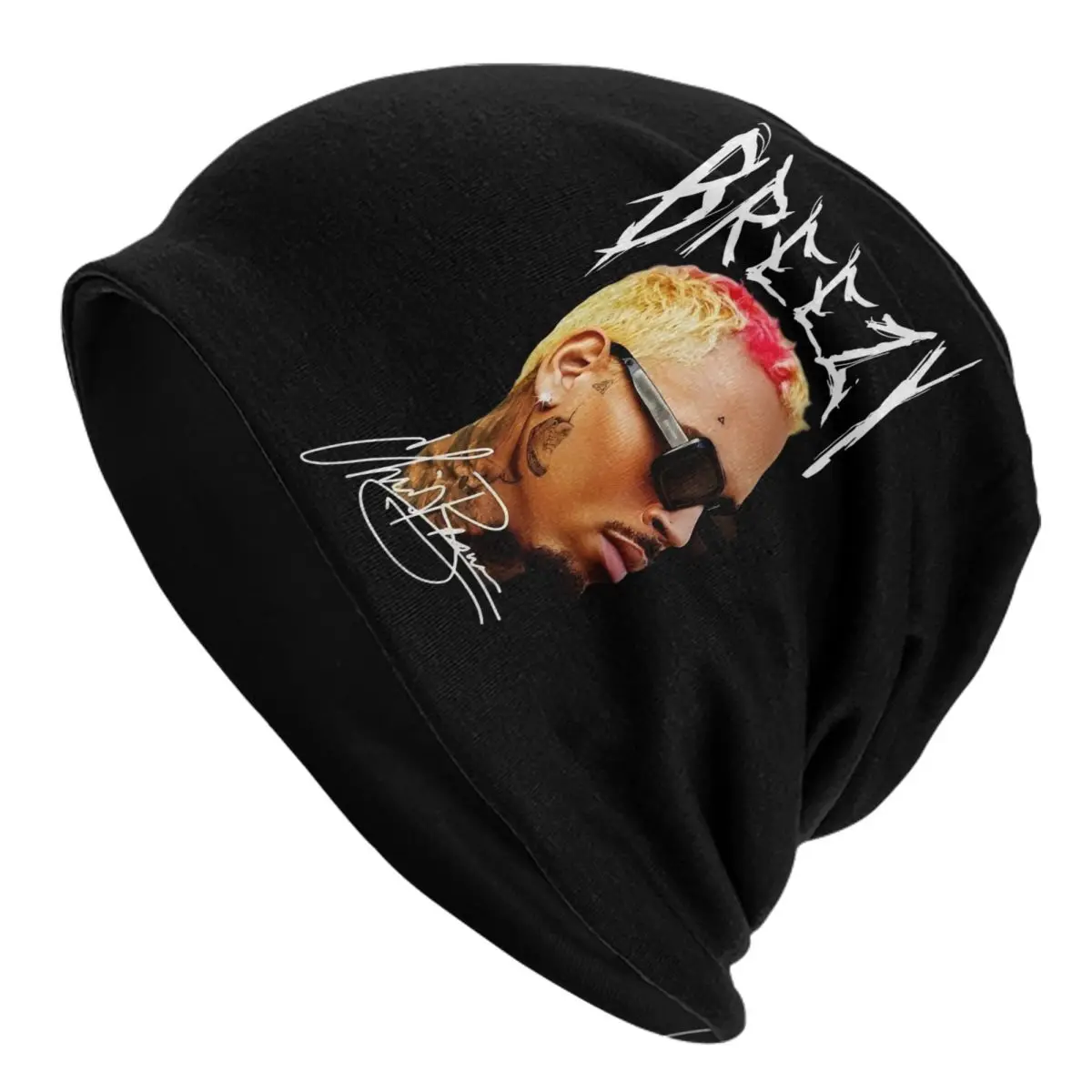 

Rapper Chris Brown Skullies Beanies Hat 11:11 Tour 2024 Autumn Winter Men Women Outdoor Caps Warm Head Wrap Bonnet Hat