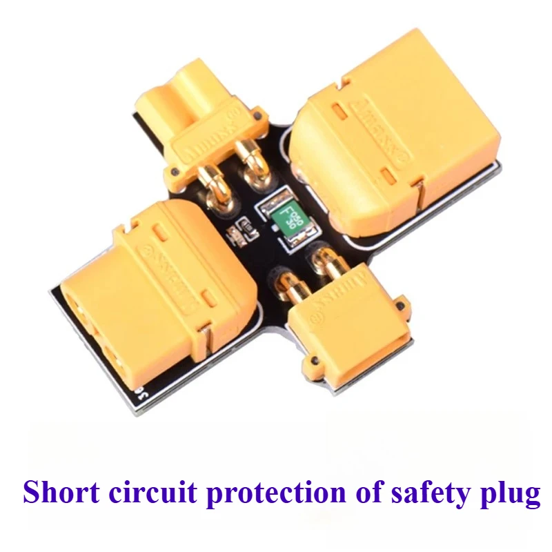 1pcs Amass Smoke Stopper 1-6S 30V XT30 XT60 Fuse Installation Test Safety Plug Short-circuit Protection For RC FPV Drone Mode