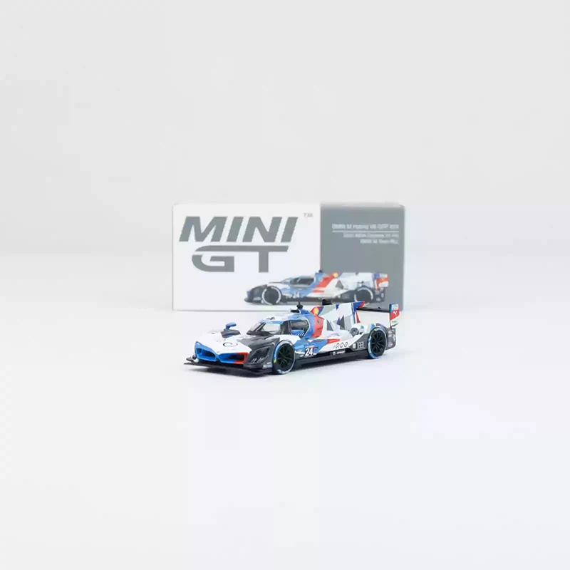 MINI GT 1/64 Proportion Hybrid V8 GTP #24 Team RLL 24 Hours of Daytona Series Diecast Model  Alloy Car Child Christmas Gift