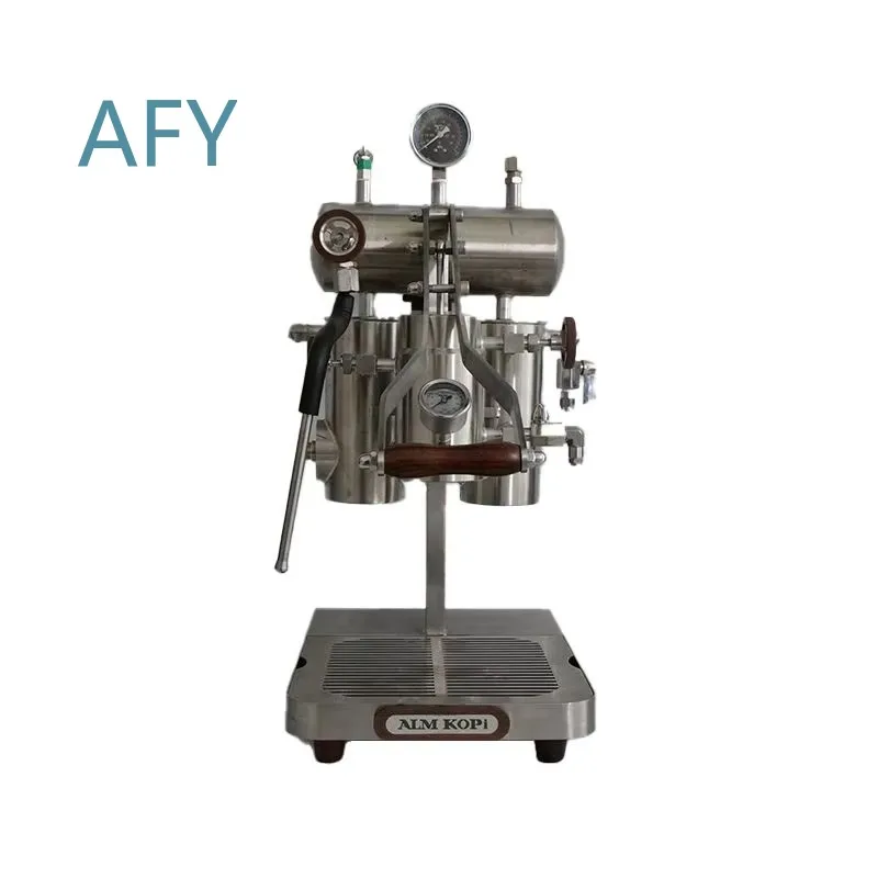 Fourth Generation Manual Coffee Machine for Espresso Stainless Steel Hand Press Coffee Maker for Home Barista Portable French
