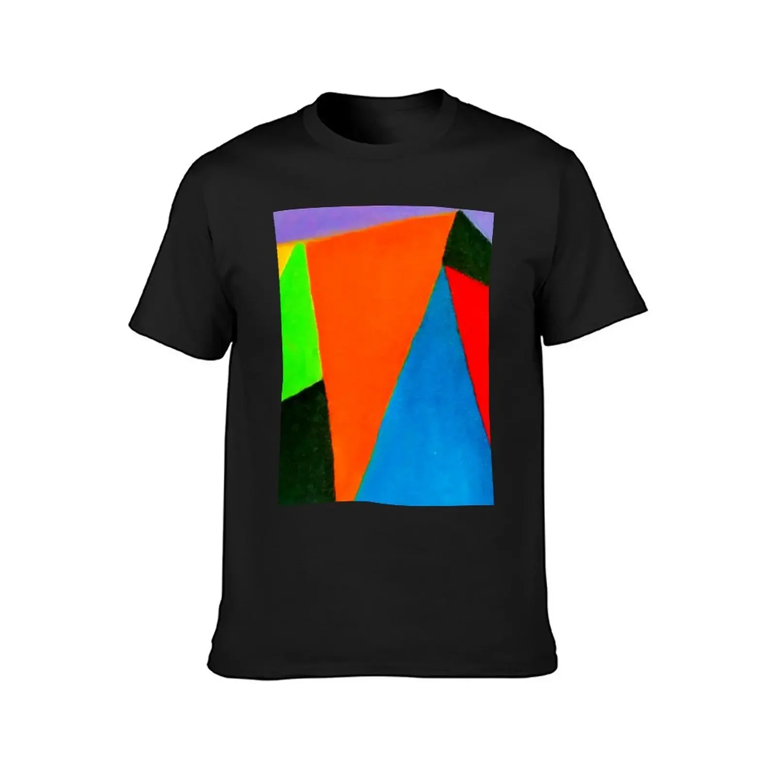 T-Shirt Triangles Multicolores pour Homme, Vêtement Hip Hélicoptère, Pack Graphique Sublime