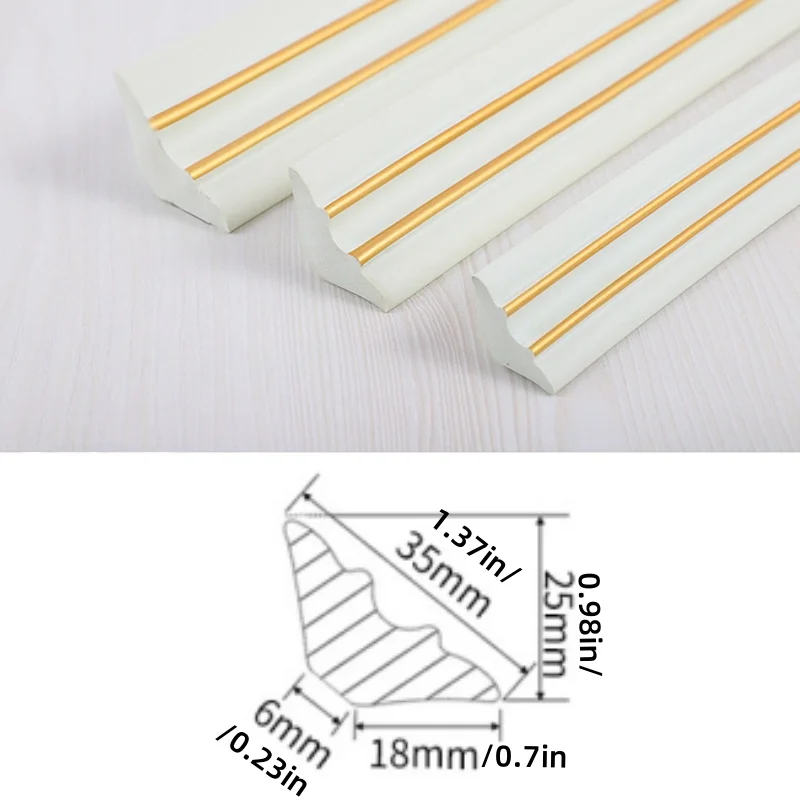 1pc 2m/78.74in Self-Adhesive Soft NBR Material Wall Gap Decor Line Baseboard Ceiling Molding Line Tile Gap Decor Line Wall Trim