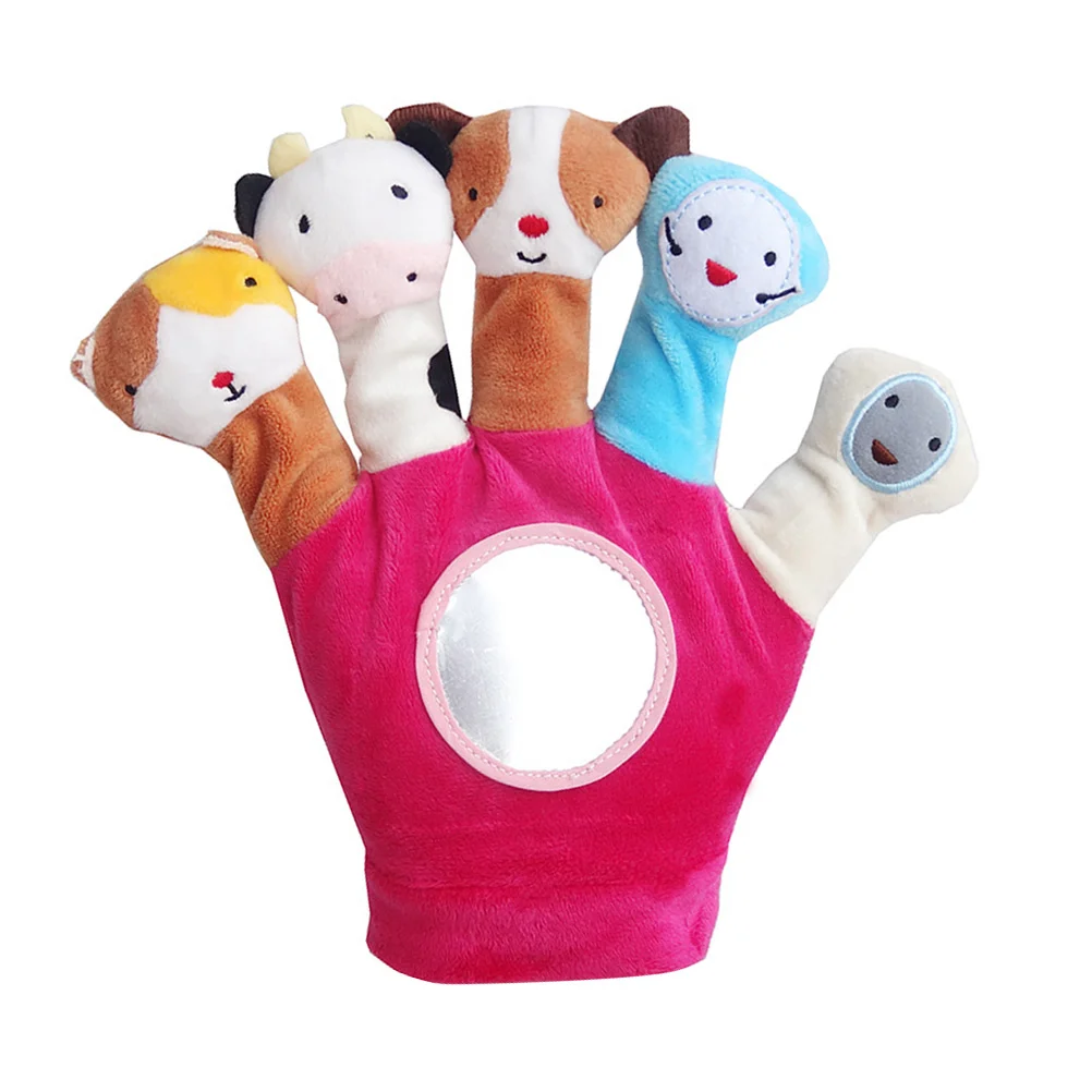 Kind Baby Gunst Poppen Handpop Cartoon Knuffel Kinderen Handschoen Zacht Speelgoed voor Baby's