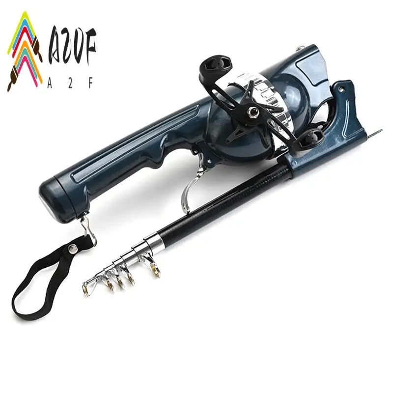 a20f-ポータブル折りたたみ釣竿、リールとライン付き伸縮式フライフィッシングポール、旅行用折りたたみミニロッド