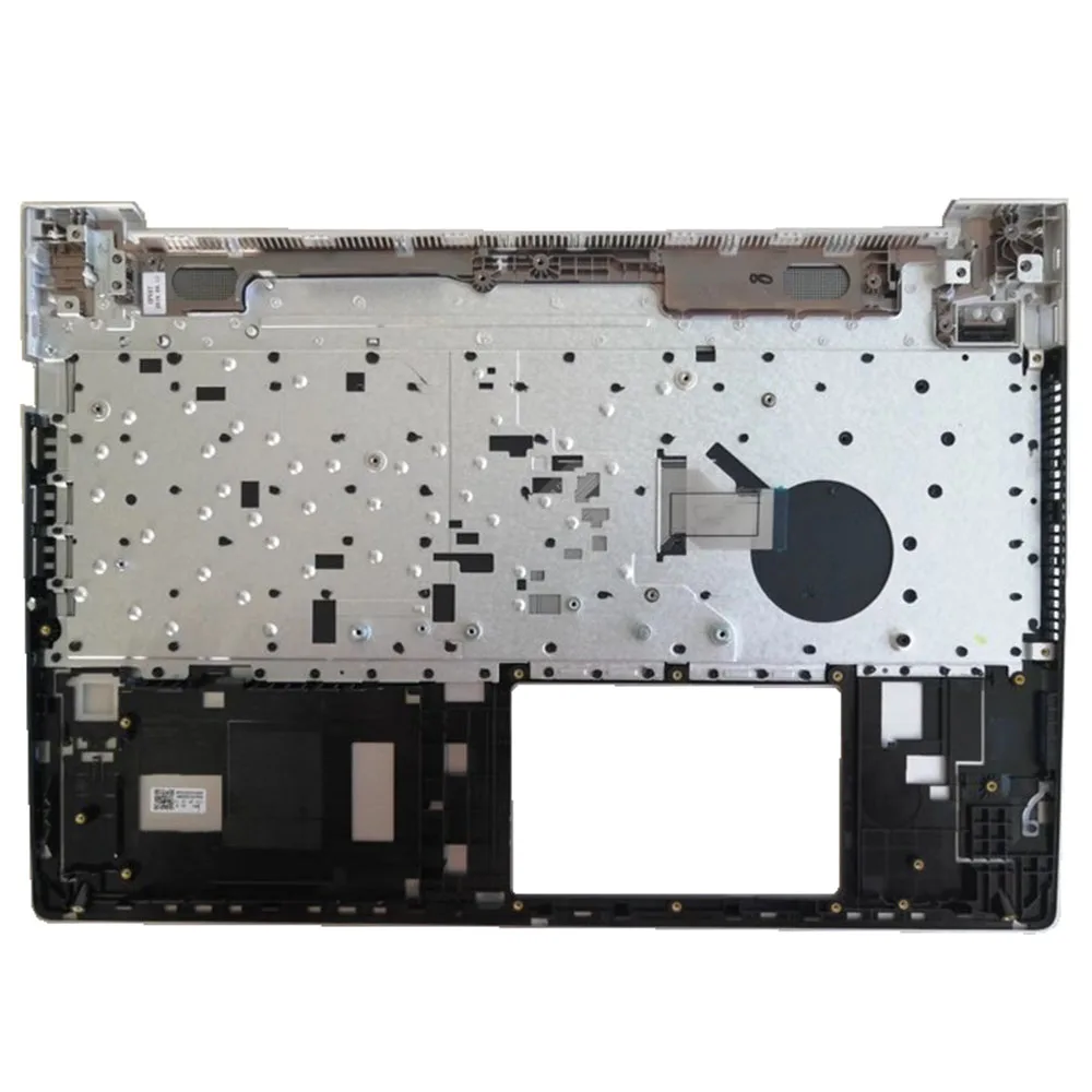 كمبيوتر محمول PalmRest ولوحة المفاتيح لـ HP ProBook 450 G6 455 G6 455R G6 L45091-001 V181646AS1 بدون إضاءة خلفية الولايات المتحدة الأمريكية فضي جديد