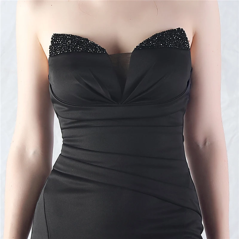 Robe De soirée longue pour femmes, Sexy, élégante, sans bretelles, dos nu, pour occasions formelles, Cocktail, bal