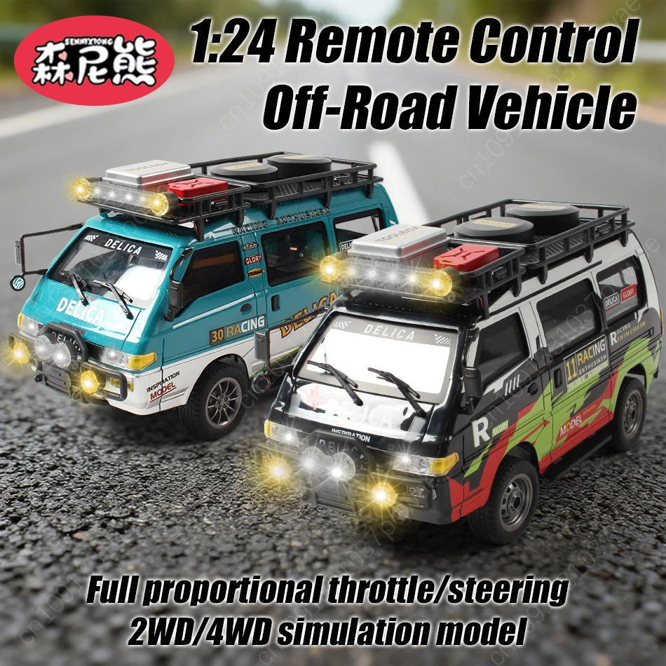 

SENNIXIONG 1/24 2WD/4WD RTR MPV Remote Control Classic Camping Car Off-road Vehicle Speed Drift Van Climbing Truck Holiday Gift