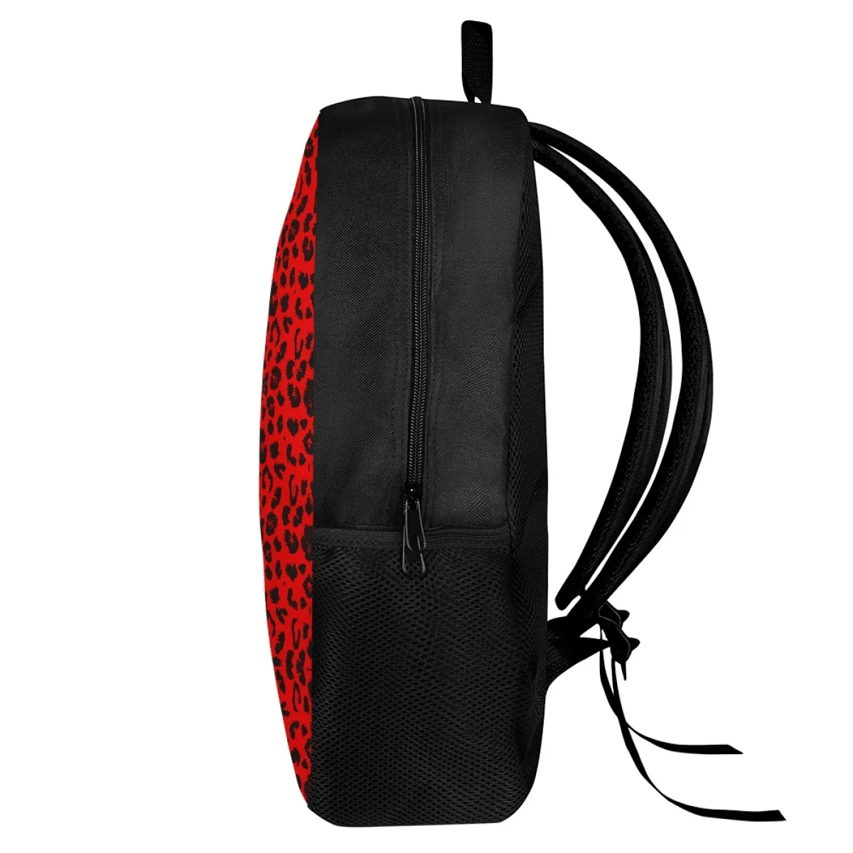 Mochilas escolares clásicas con estampado de leopardo rojo para niños y niñas, mochilas escolares de gran capacidad, 2023