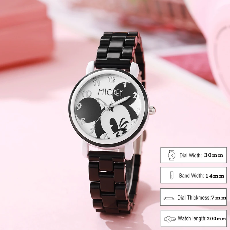 

Disney Mickey Kids Watches For Girls Cartoon animation Children Women Quartz Clock School Gift Child watch