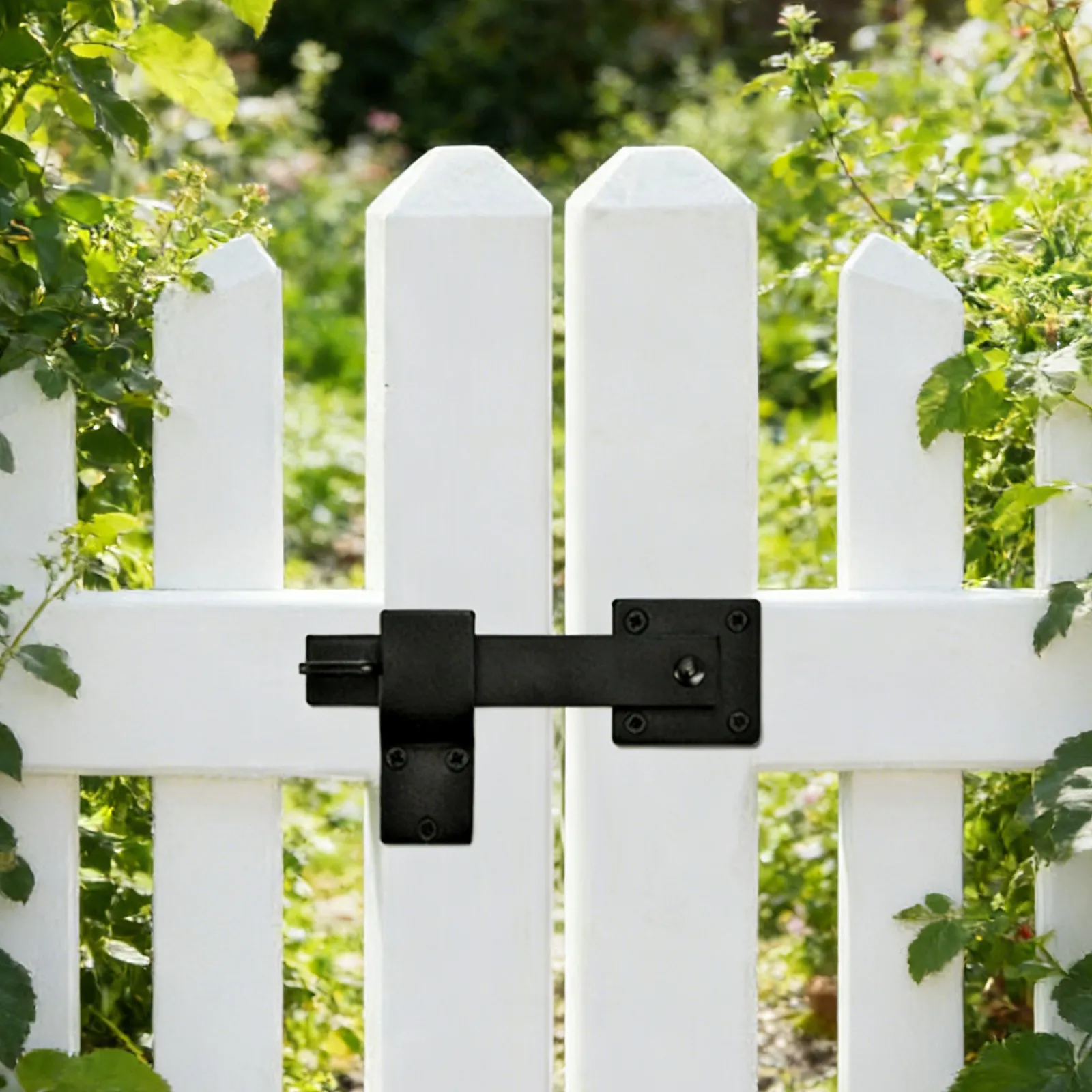 1Set Premium Wrought Iron Barn Door Latches Locks for Sliding Doors Screen Doors Interior Exterior Gates Bathroom Fence Hardware