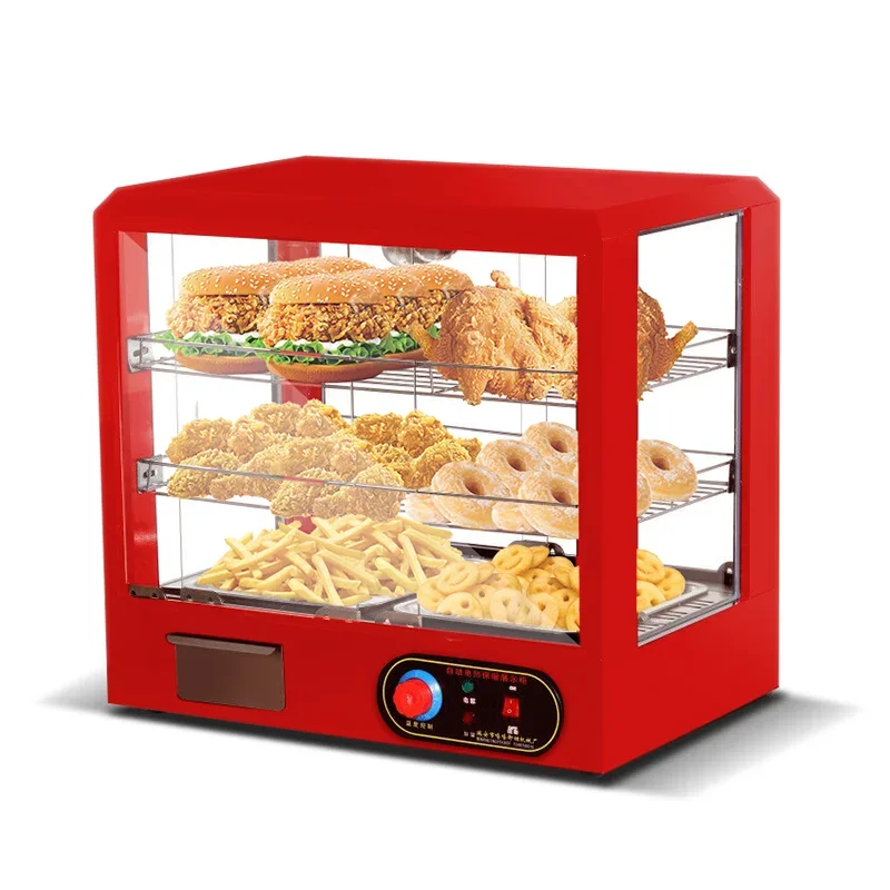 Catering Equipment Insulated Food Electric Food Display Cabinet Commercial Glass Food Insulated Display Cabinet