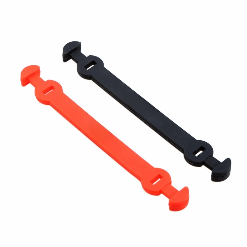 

10Pcs Silicone Tennis Racket Damper Long Buckle Type Elastic Straps Tennis Racket Shock Absorber Double Knots